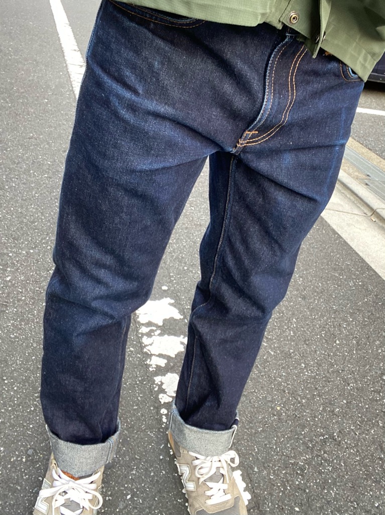 Gritty Jackson Dry Maze Selvage 色落ち